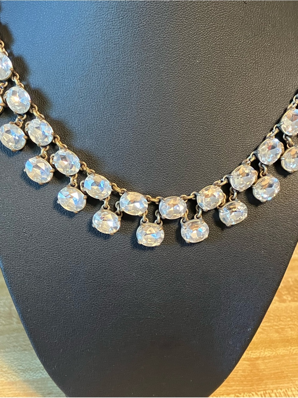 🌸J. Crew Crystal Drop Statement Necklace
